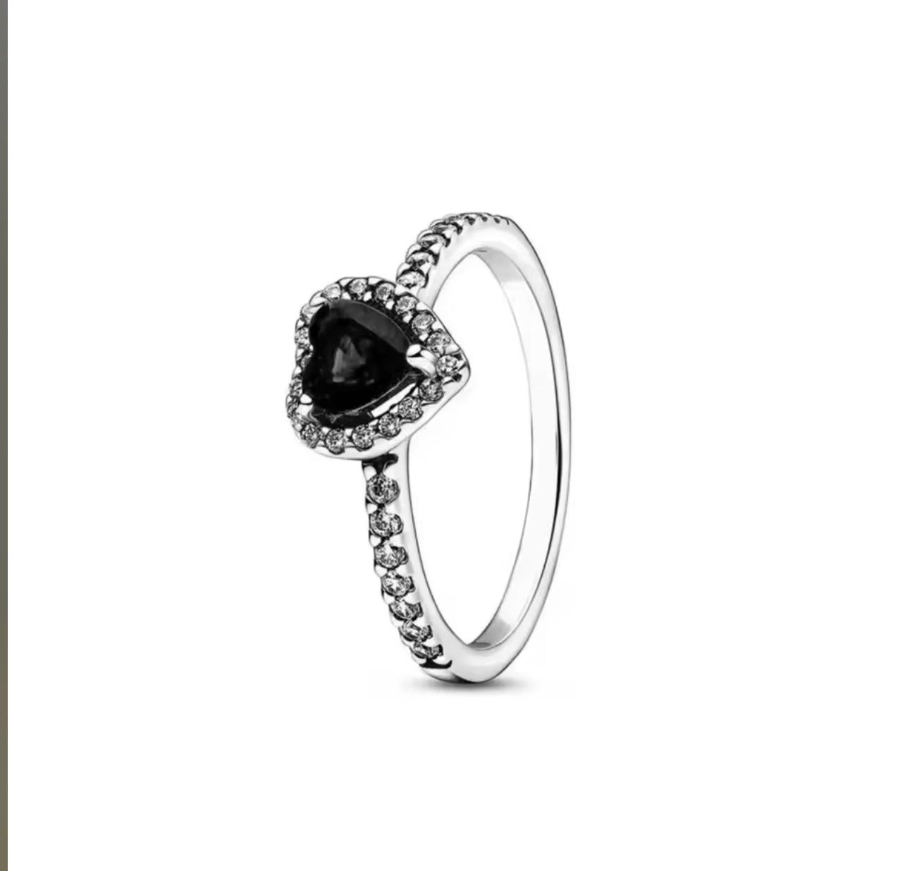 ANILLO CORAZÓN CRISTAL CIRCONITA MINIMALISTA ESTILO PANDORA