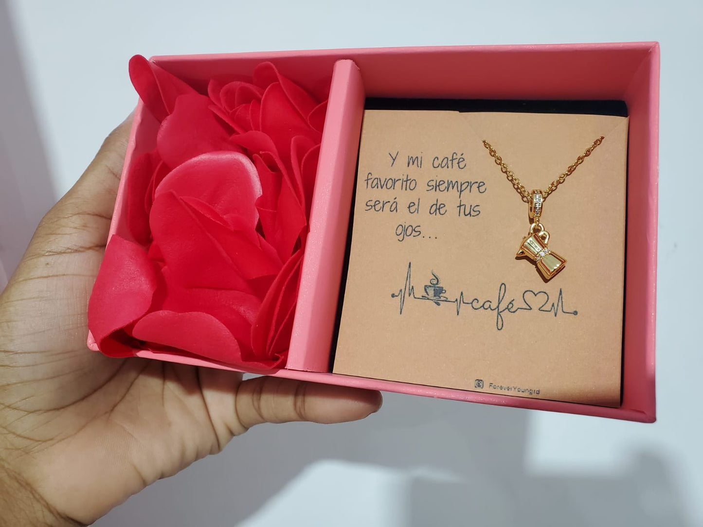 COLLAR  MINIMALISTA GRECA DE CAFÉ    UNISEX