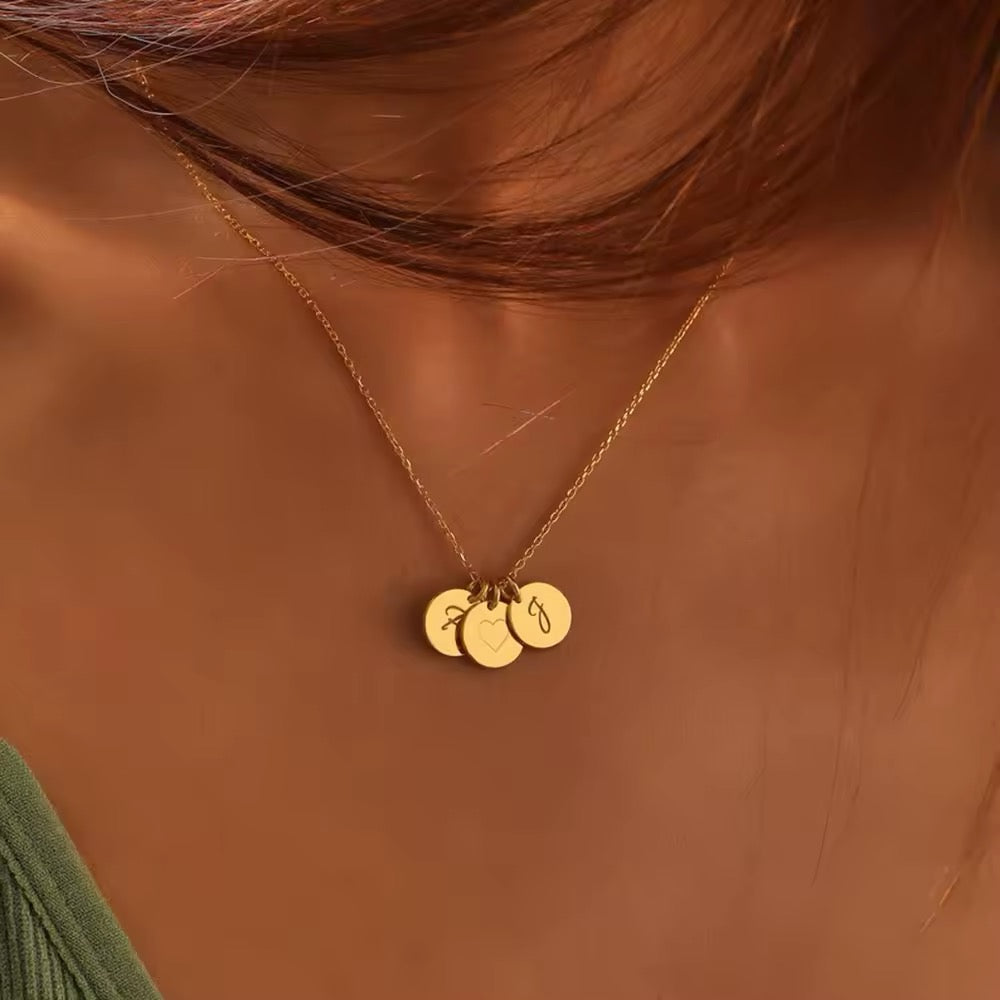 COLLAR DIJES CIRCULARES MINIMALISTAS PERSONALIZADOS