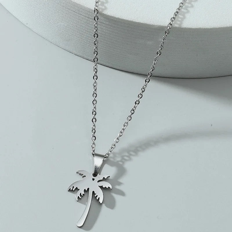 COLLAR ISLEÑA PALMERA ISLA MINIMALISTA