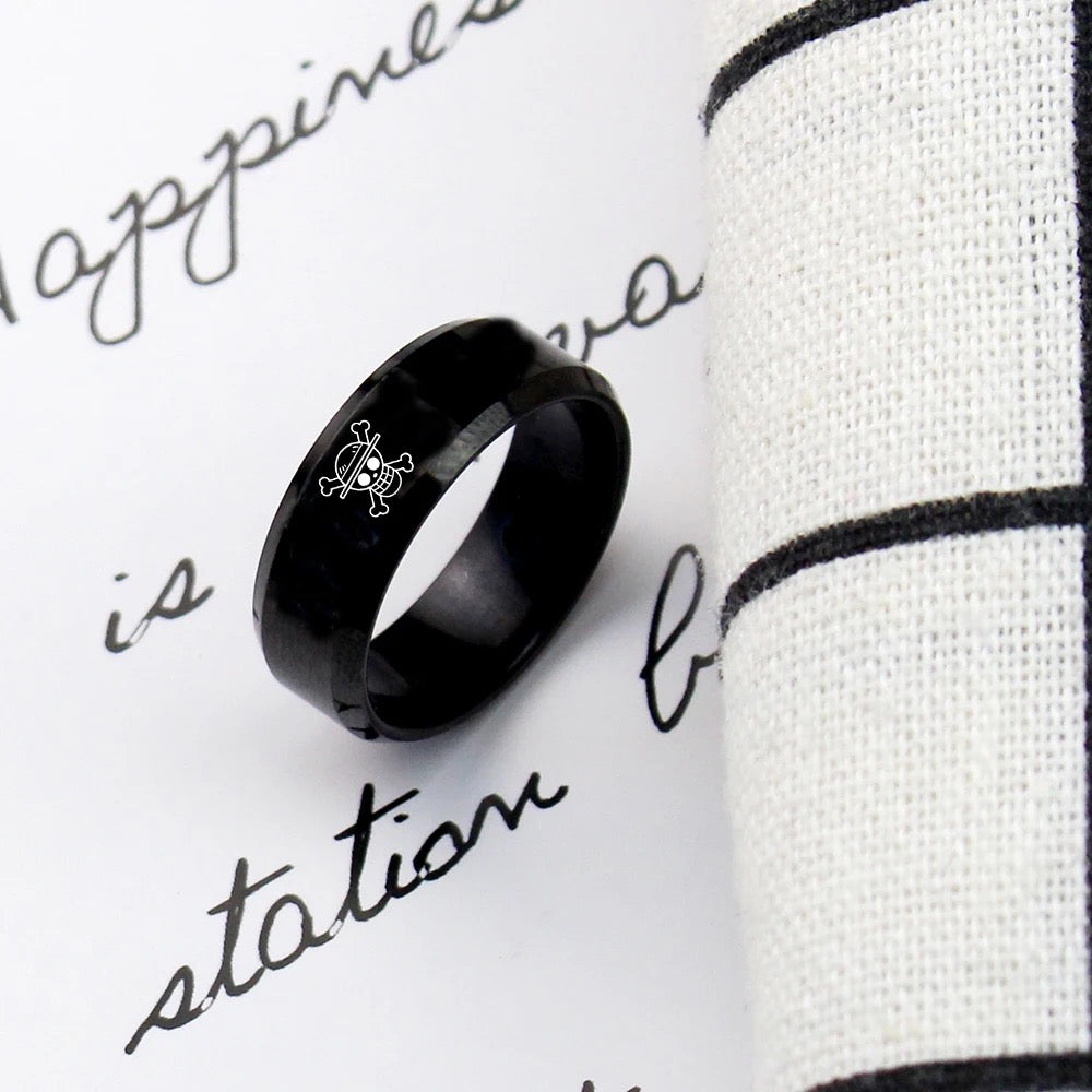 ANILLO ONE PIECE LUFFY  EN ACERO INOXIDABLE ANIME