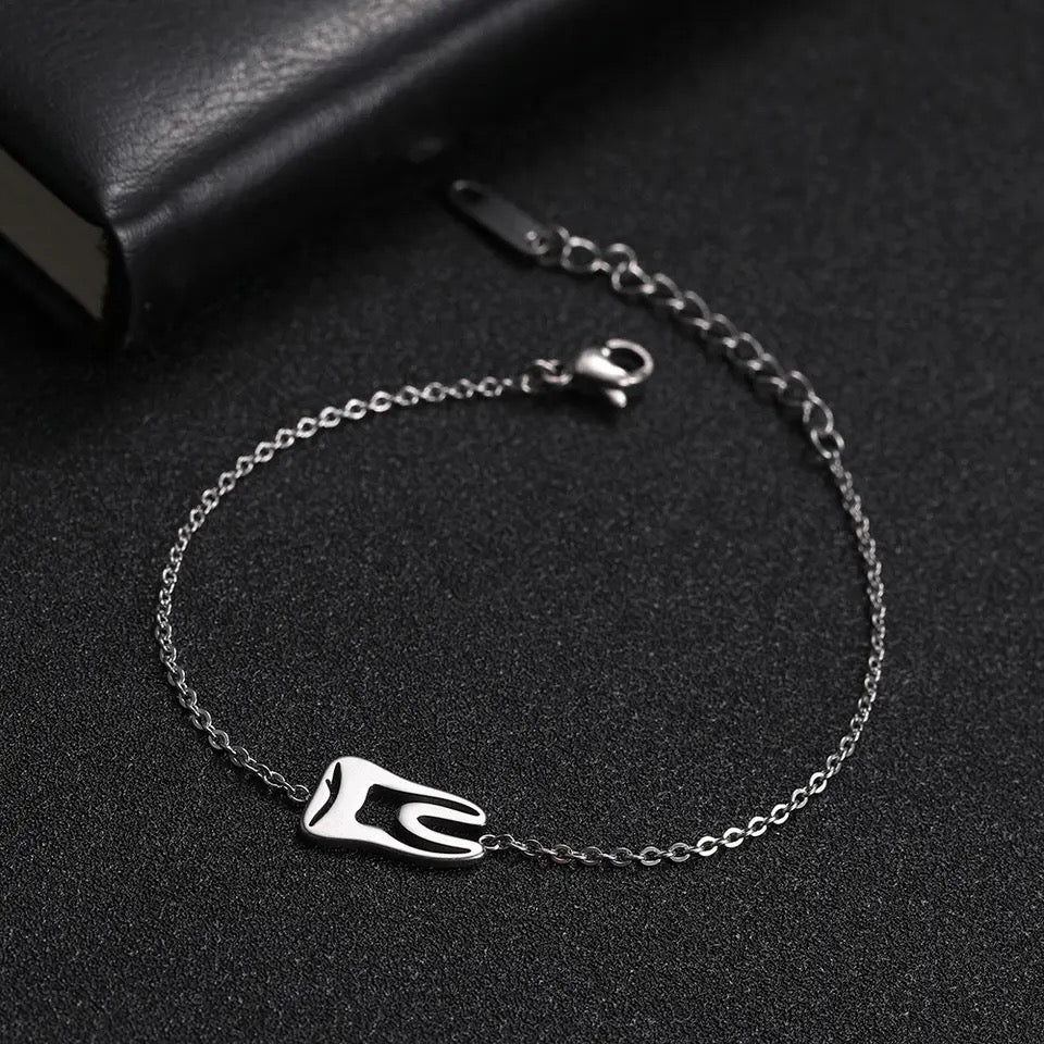 BRAZALETE DENTISTA 🦷 DIJE DE DIENTE MINIMALISTA
