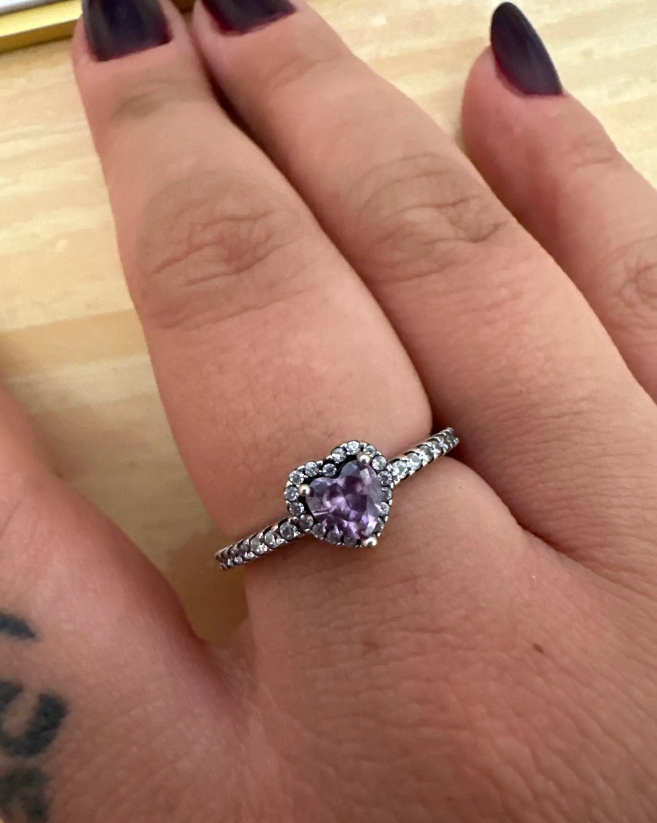 ANILLO CORAZÓN CRISTAL CIRCONITA MINIMALISTA ESTILO PANDORA