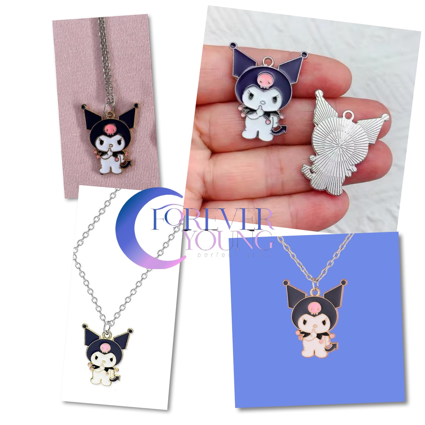 COLLAR KUROMI HELLO KITTY MINIMALISTA