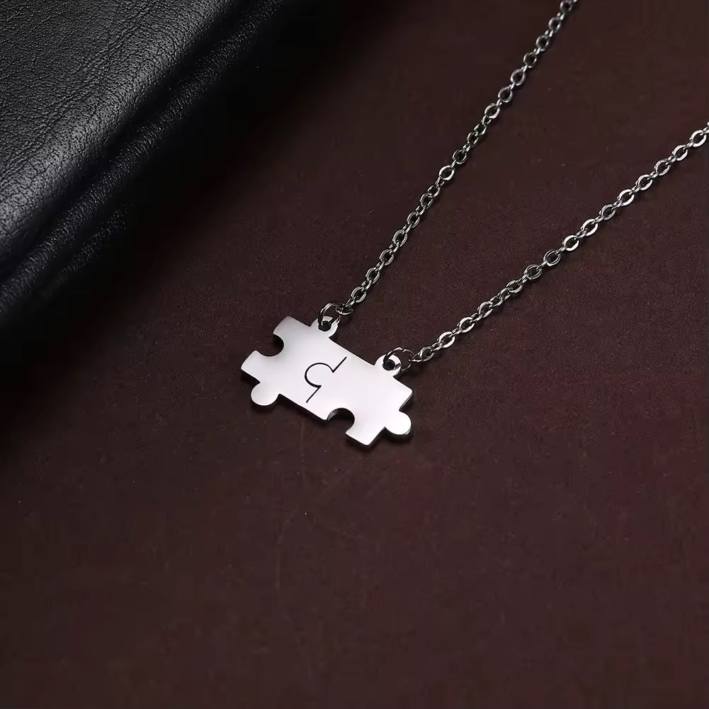 COLLAR ROMPECABEZA PUZZLE MINIMALISTA PERSONALIZABLE
