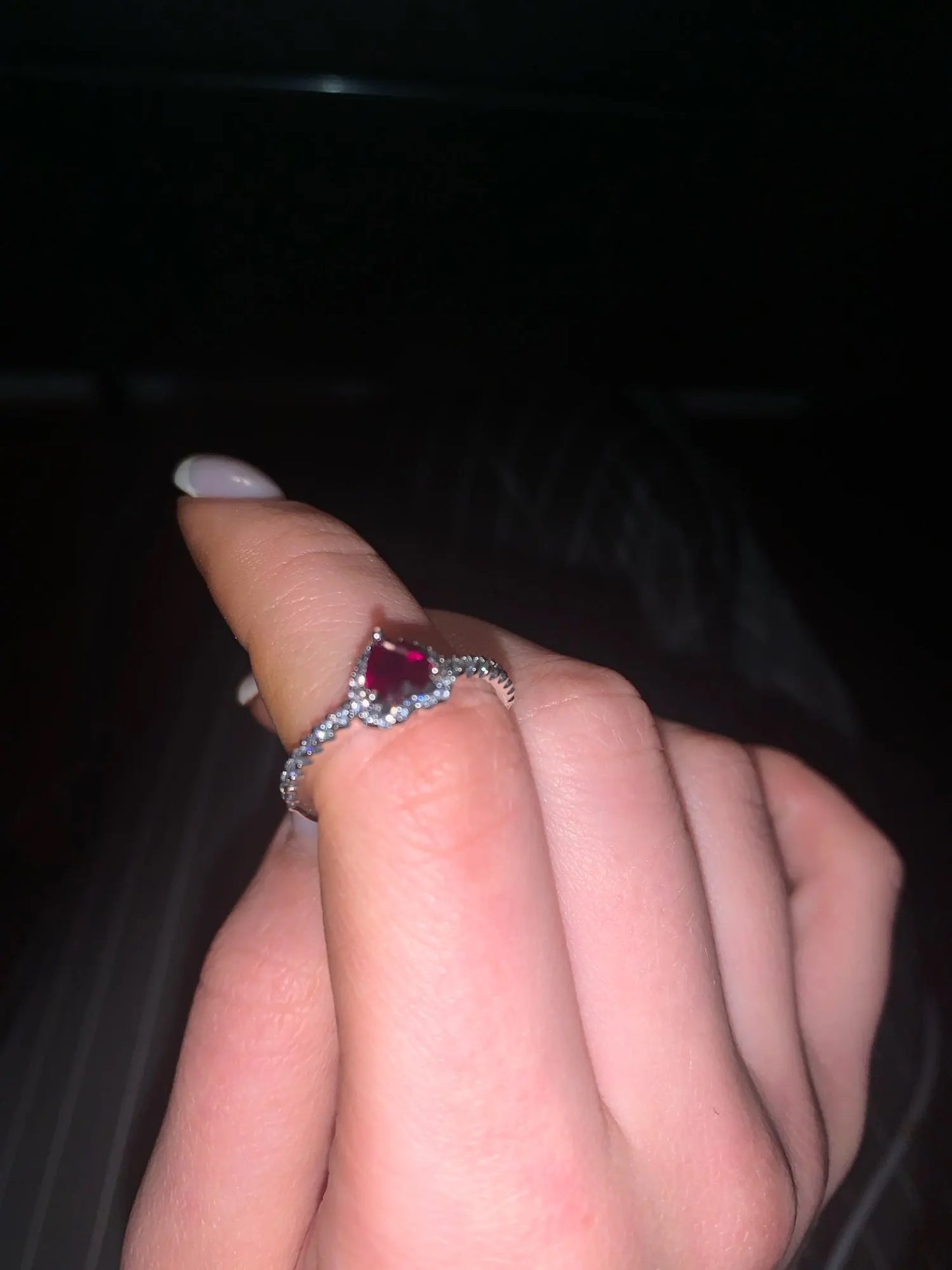 ANILLO CORAZÓN CRISTAL CIRCONITA MINIMALISTA ESTILO PANDORA