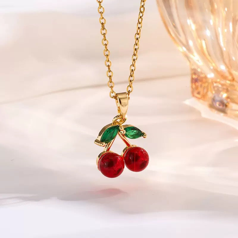 COLLAR CEREZA CHERRY MINIMALISTA