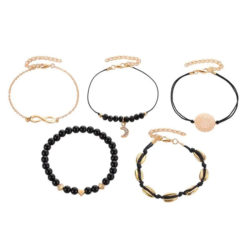 SET DE BRAZALETES TRENDY COMBO ALEACIÓN