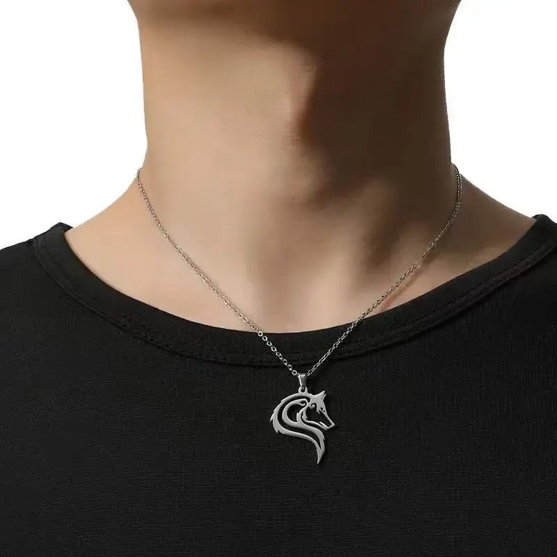 COLLAR DIJE DE LOBO   🐺