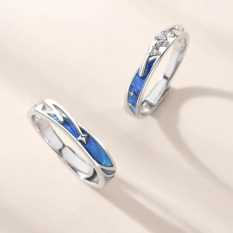 ANILLOS NOCHE ESTRELLADA DE VAN GOGH PROMESA
