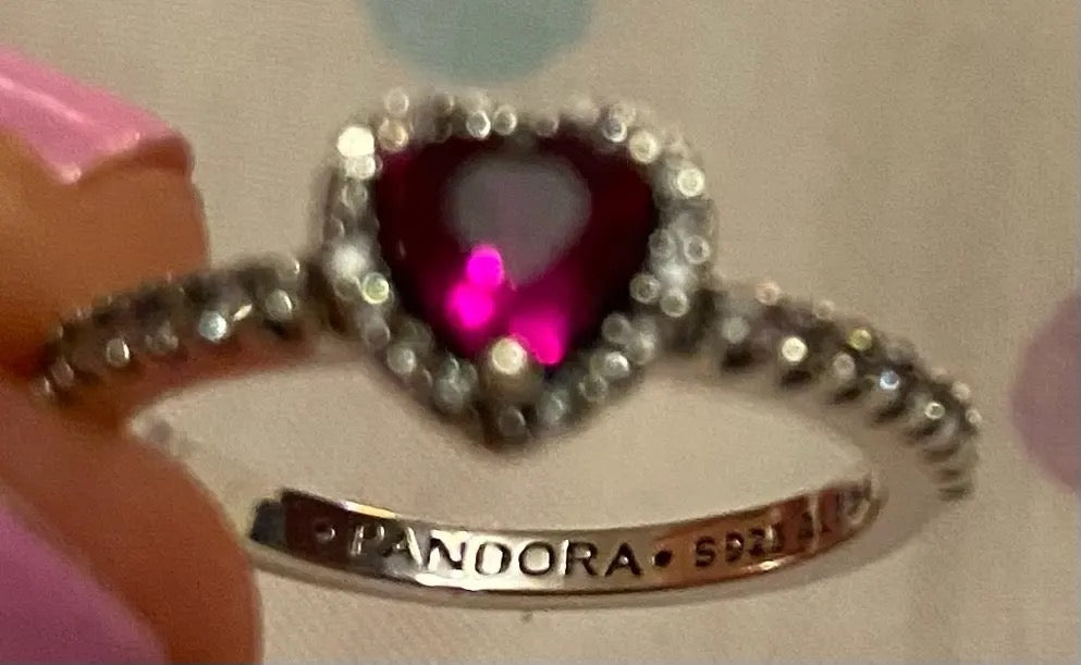 ANILLO CORAZÓN CRISTAL CIRCONITA MINIMALISTA ESTILO PANDORA