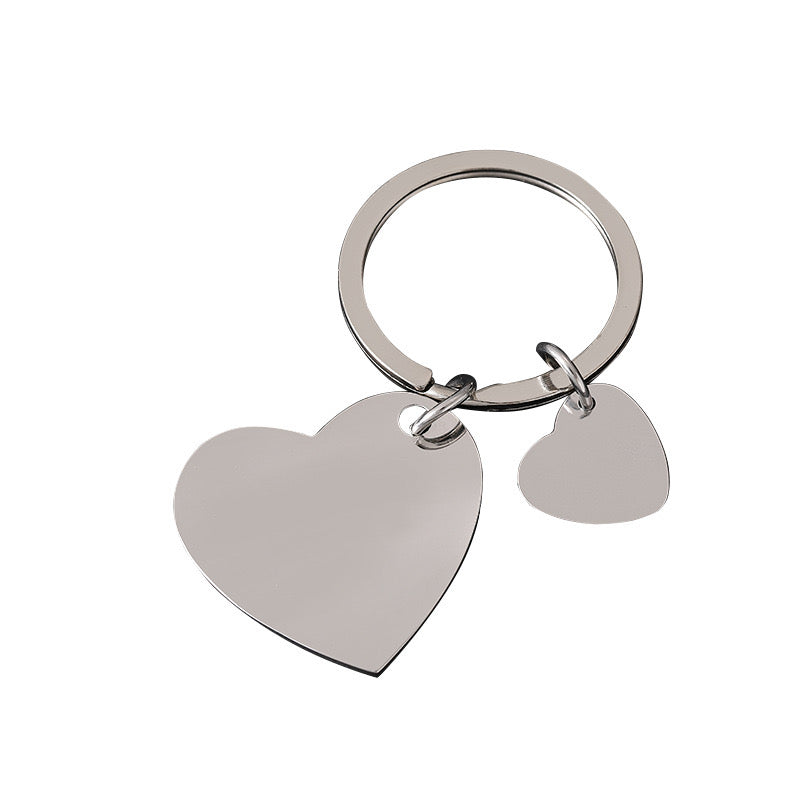 LLAVERO ACERO INOXIDABLE CIRCULO MINIMALISTA PERSONALIZADO