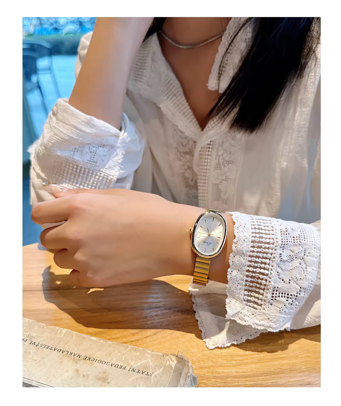 RELOJ FEMENINO CORREA AJUSTABLE  ACERO DISEÑO ELEGANTE