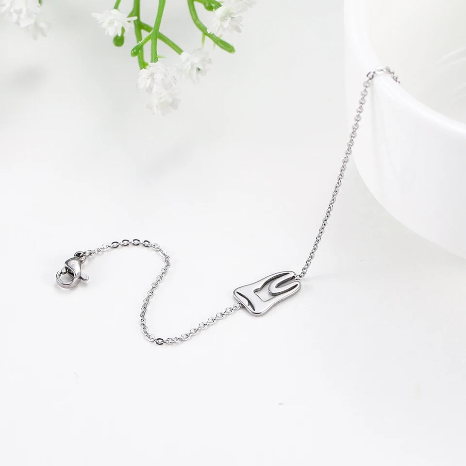 BRAZALETE DENTISTA 🦷 DIJE DE DIENTE MINIMALISTA