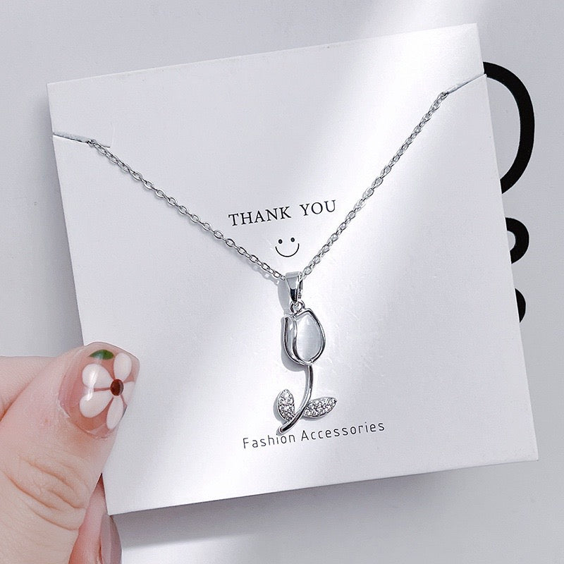 COLLARES CADENA  ESTILO KOREANO MINIMALISTA DISEÑOS  ELEGANTES CRISTALES DE CIRCONIA