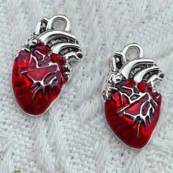 COLLAR CORAZÓN ANATÓMICO ROJO EN 3D UNISEX