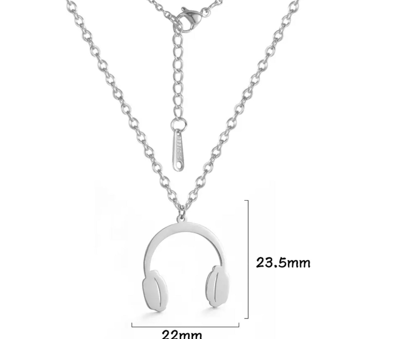 COLLAR AURICULARES DISEÑO MUSICAL UNISEX