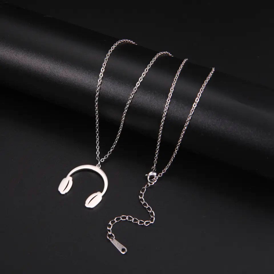 COLLAR AURICULARES DISEÑO MUSICAL UNISEX