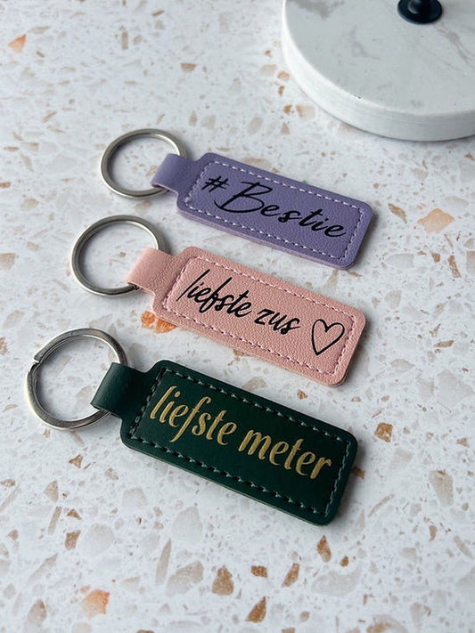 LLAVEROS EN LEATHER PERSONALIZADOS