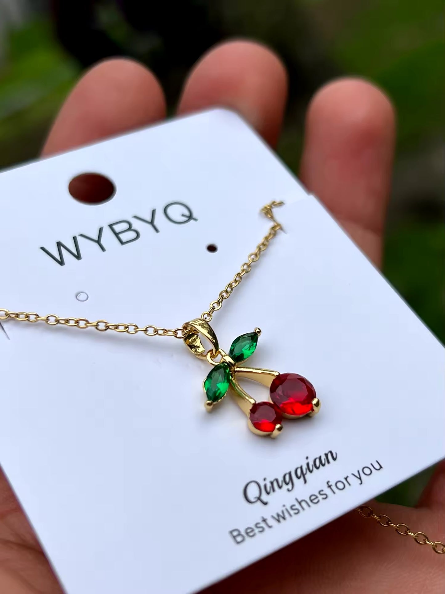 COLLAR CEREZA CHERRY MINIMALISTA