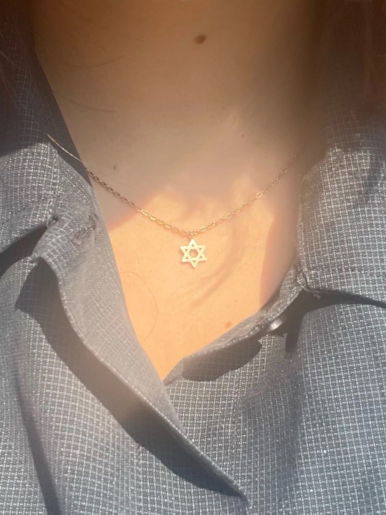COLLAR ESTRELLA DE DAVID PEQUEÑA MINIMALISTA