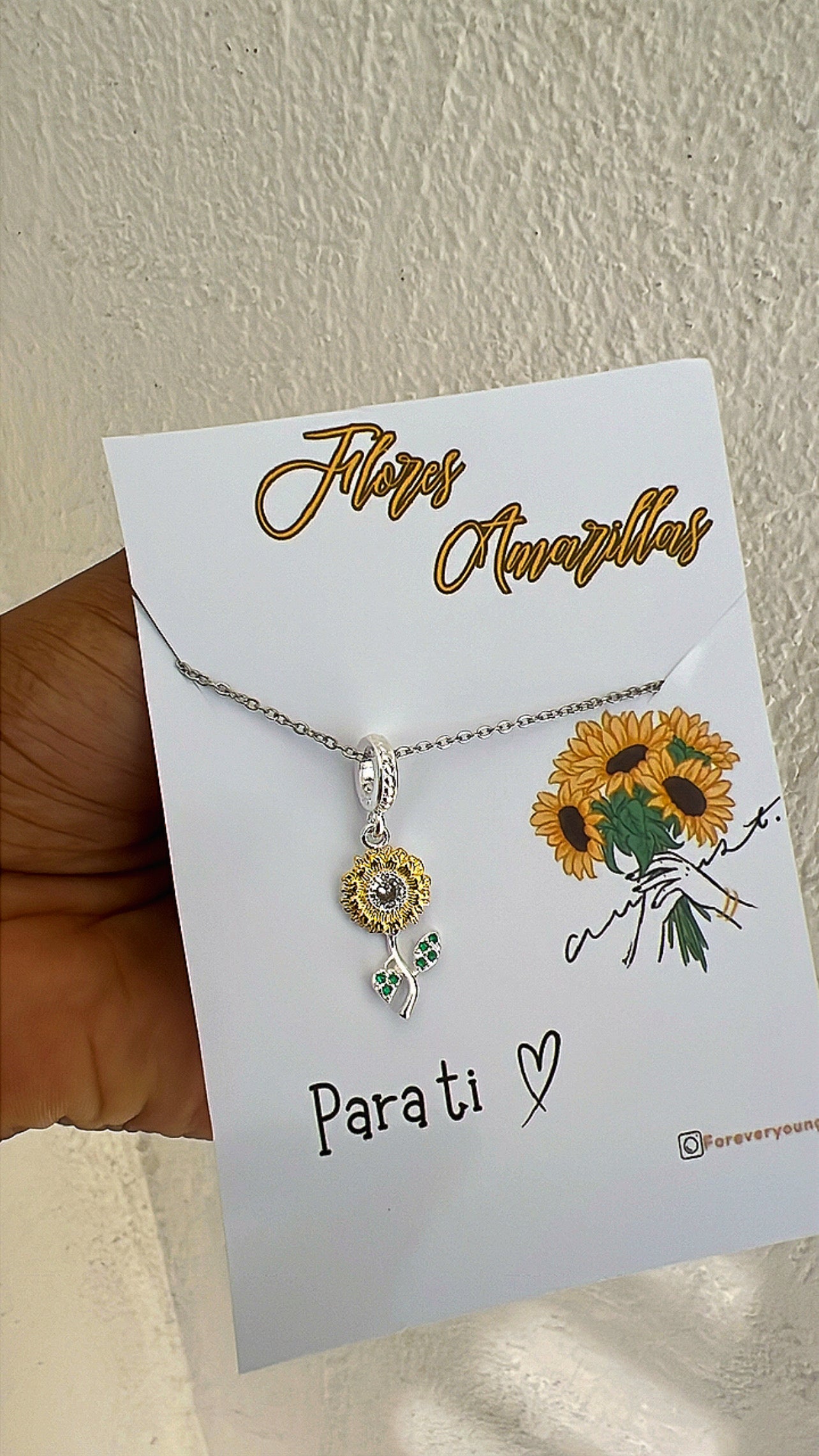 COLLAR CHARM GIRASOL