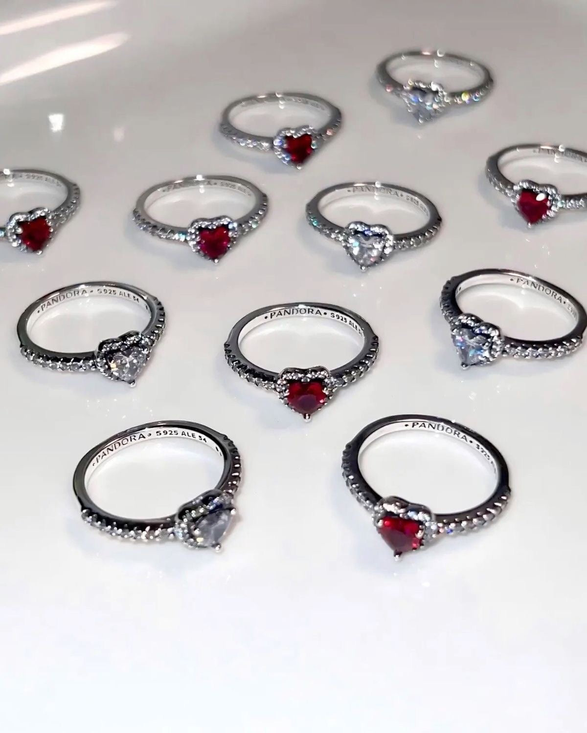 ANILLO CORAZÓN CRISTAL CIRCONITA MINIMALISTA ESTILO PANDORA