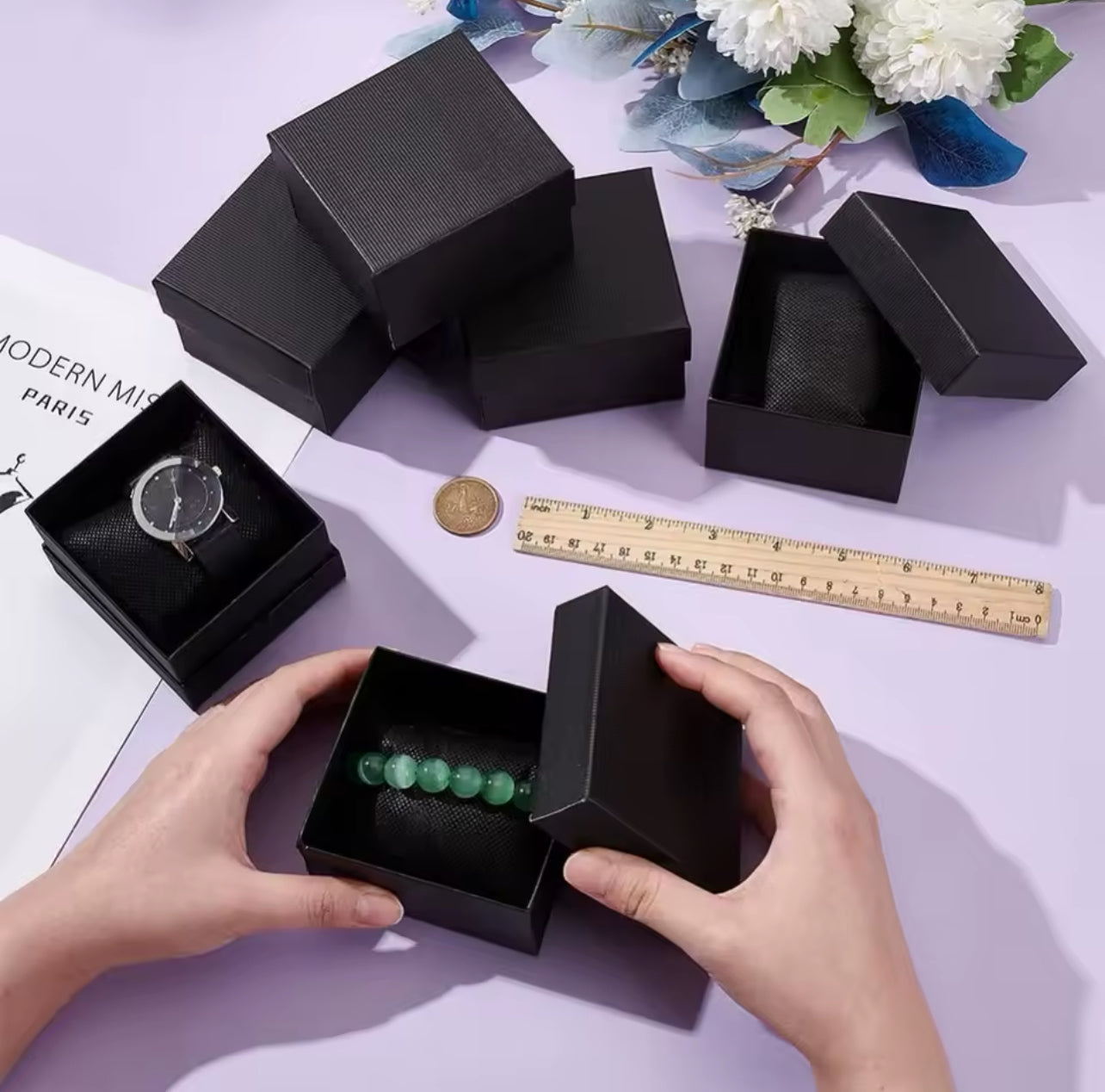 CAJA DE REGALO RELOJ Y BRAZALETES