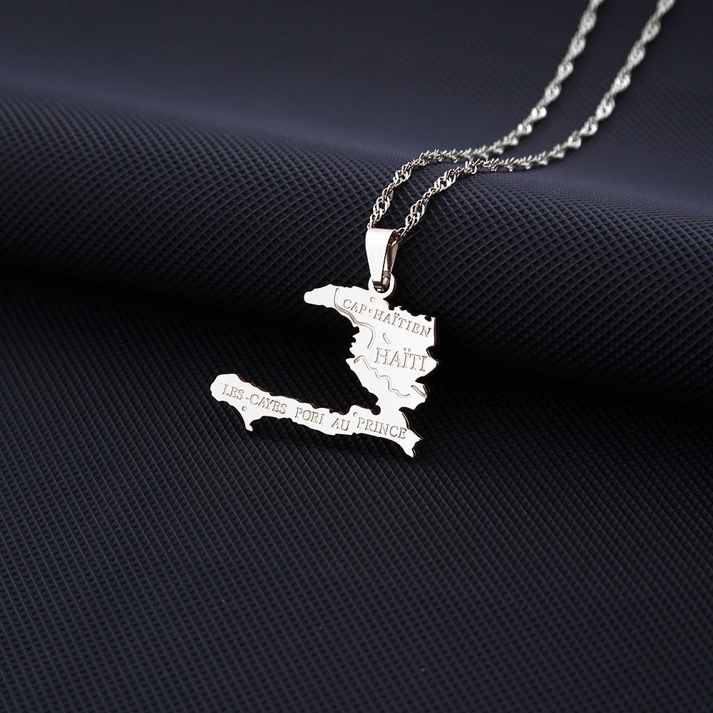 COLLAR MAPA HAITIANO  HAITÍ