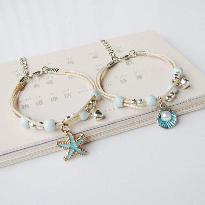 BRAZALETE DE CERÁMICA CONCHAS DE MAR
