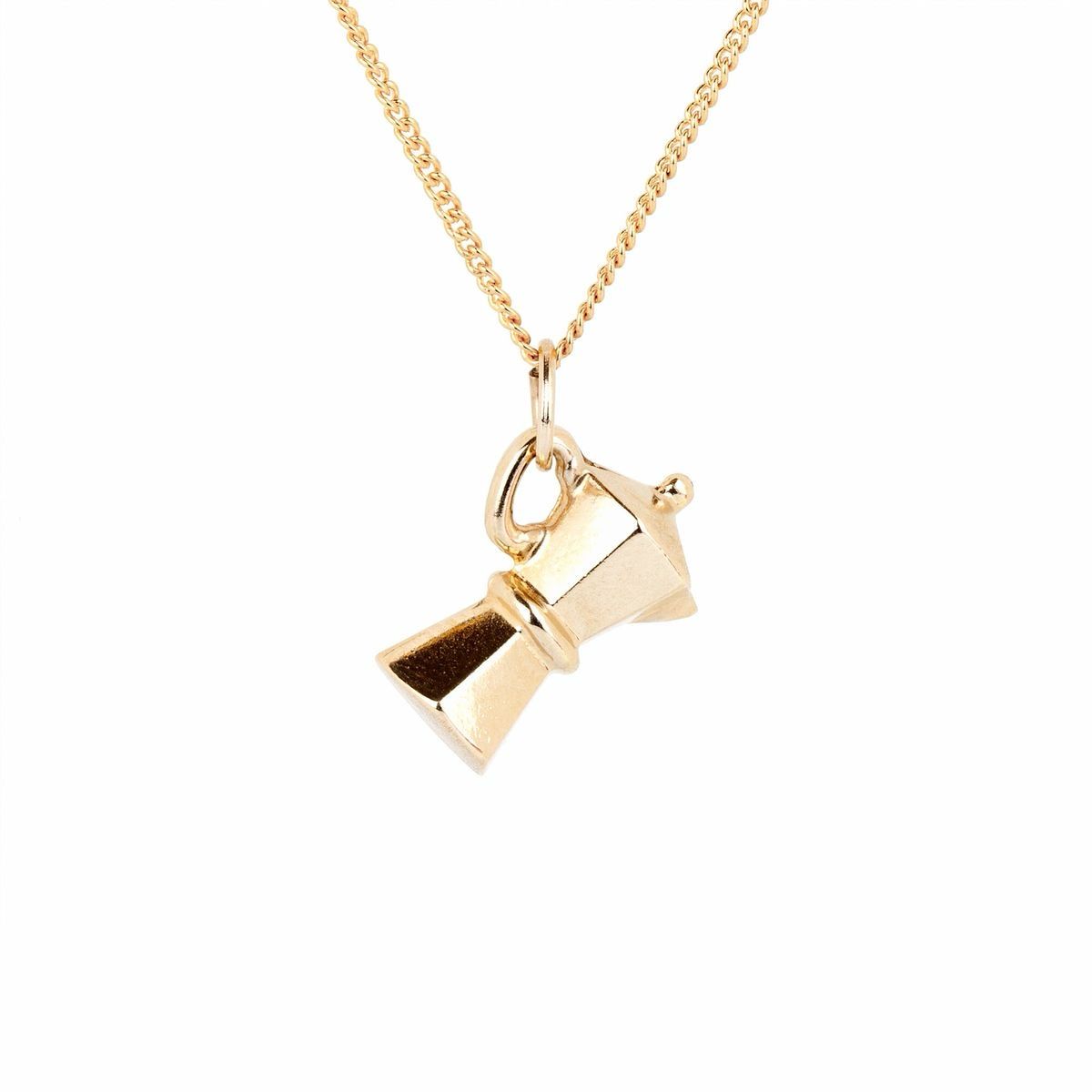 COLLAR  MINIMALISTA GRECA DE CAFÉ    UNISEX