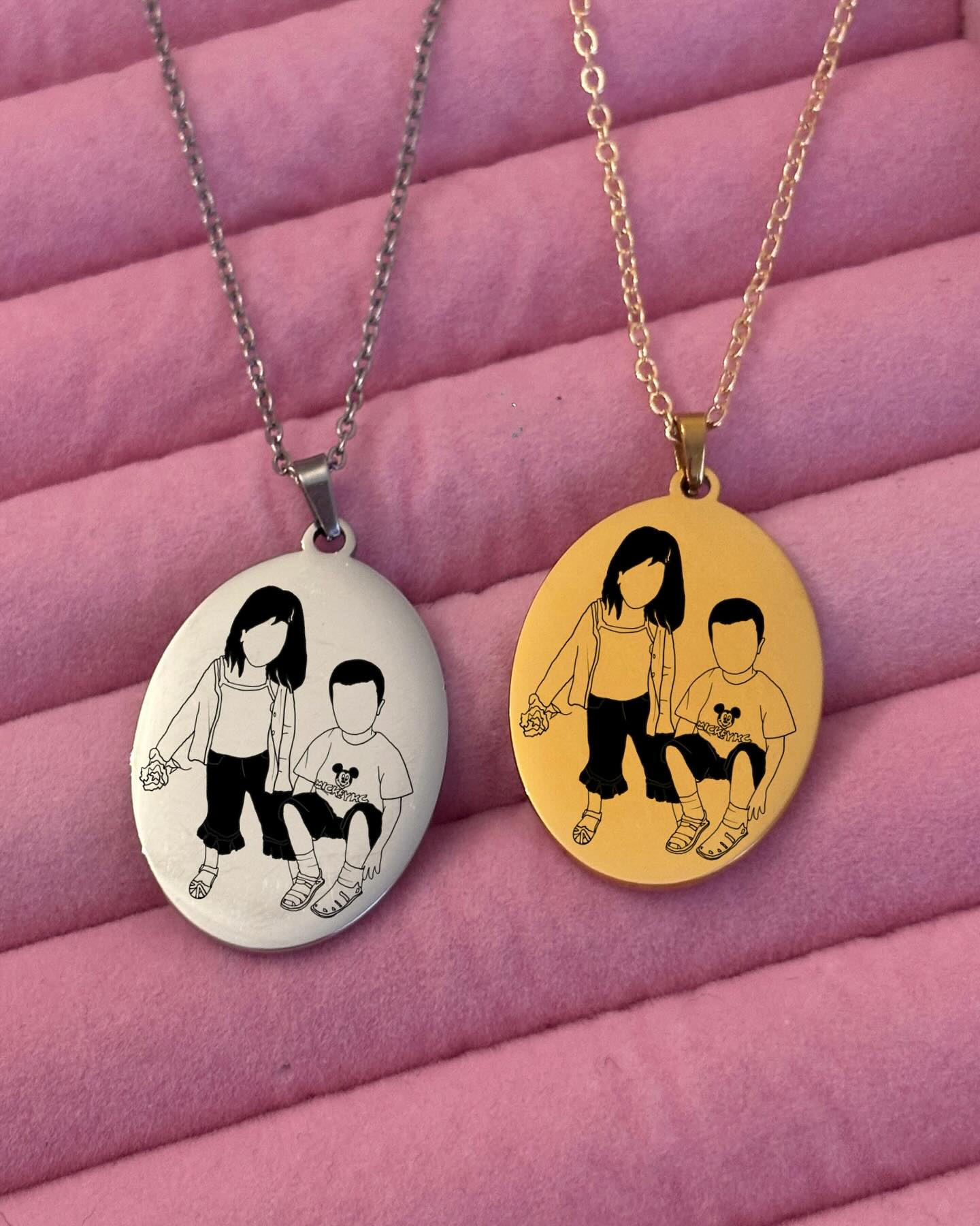 COLLAR OVALADO UNISEX PERSONALIZADO