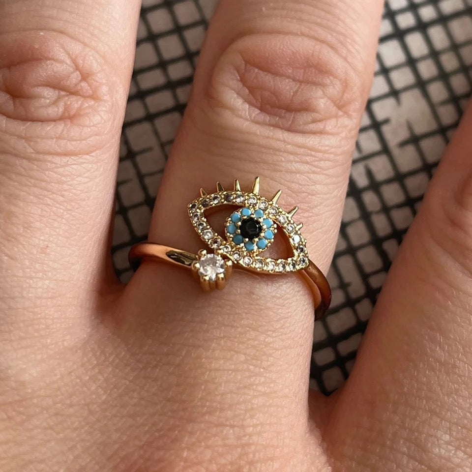 ANILLO FINO OJO TURCO MINIMALISTAS
