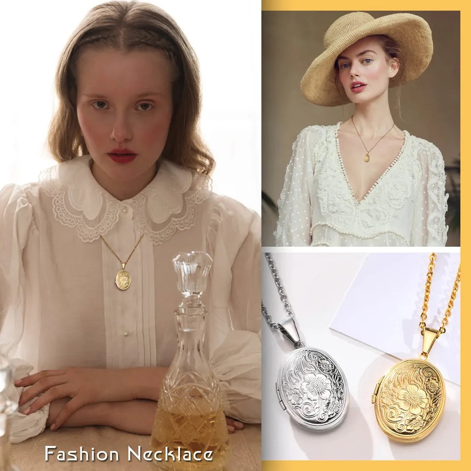 COLLAR CORAZÓN GRANDE CON DISEÑO MARCO DE FOTOS