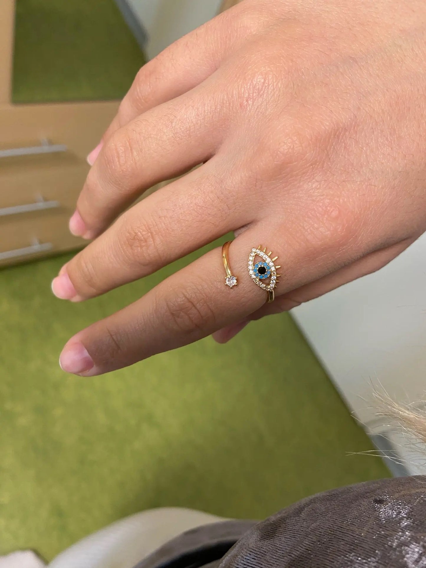 ANILLO FINO OJO TURCO MINIMALISTAS