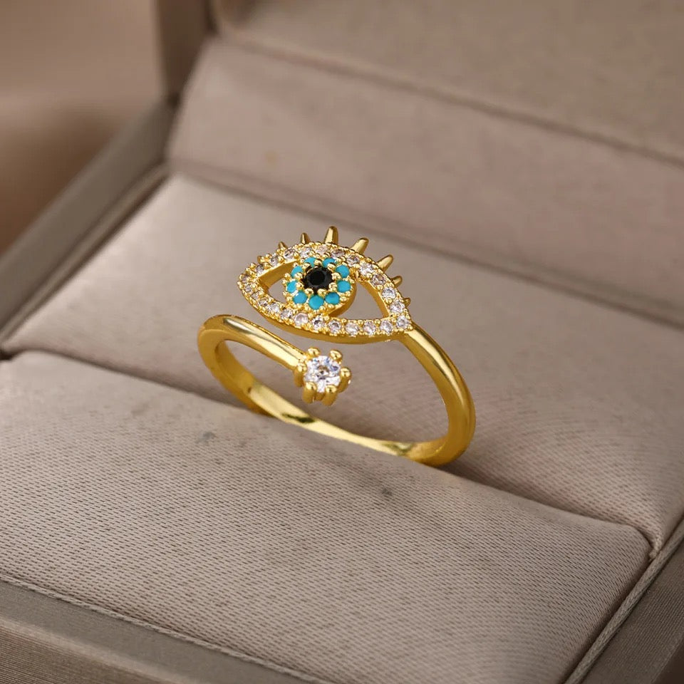 ANILLO FINO OJO TURCO MINIMALISTAS