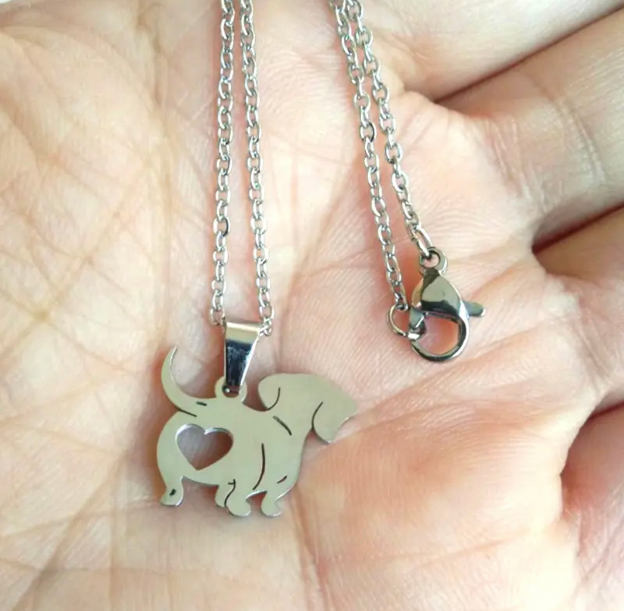 COLLAR SILUETA DE PERRITO LOVE DOGS UNISEX