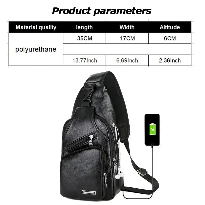 OFERTA !! BOLSOS DE PECHO LEATHER SINTÉTICO BANDOLERA