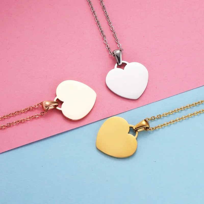 COLLAR CORAZÓN UNISEX PERSONALIZADOS