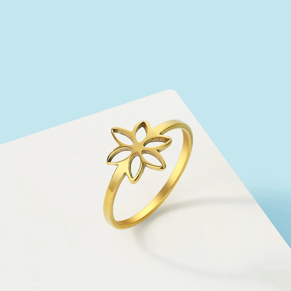 ANILLO FLORAL MINIMALISTA MIDI