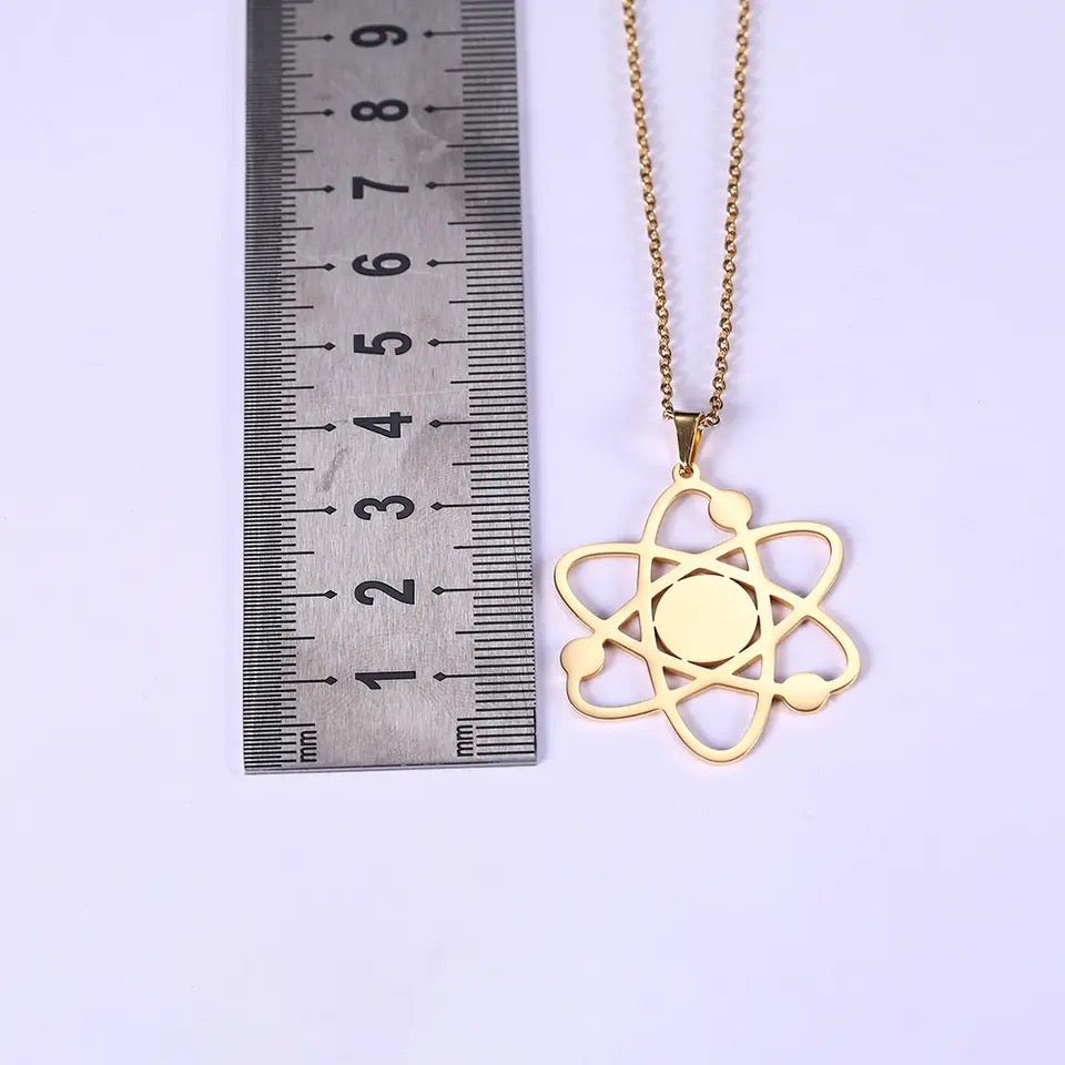 COLLAR ÁTOMO QUÍMICO HUECO