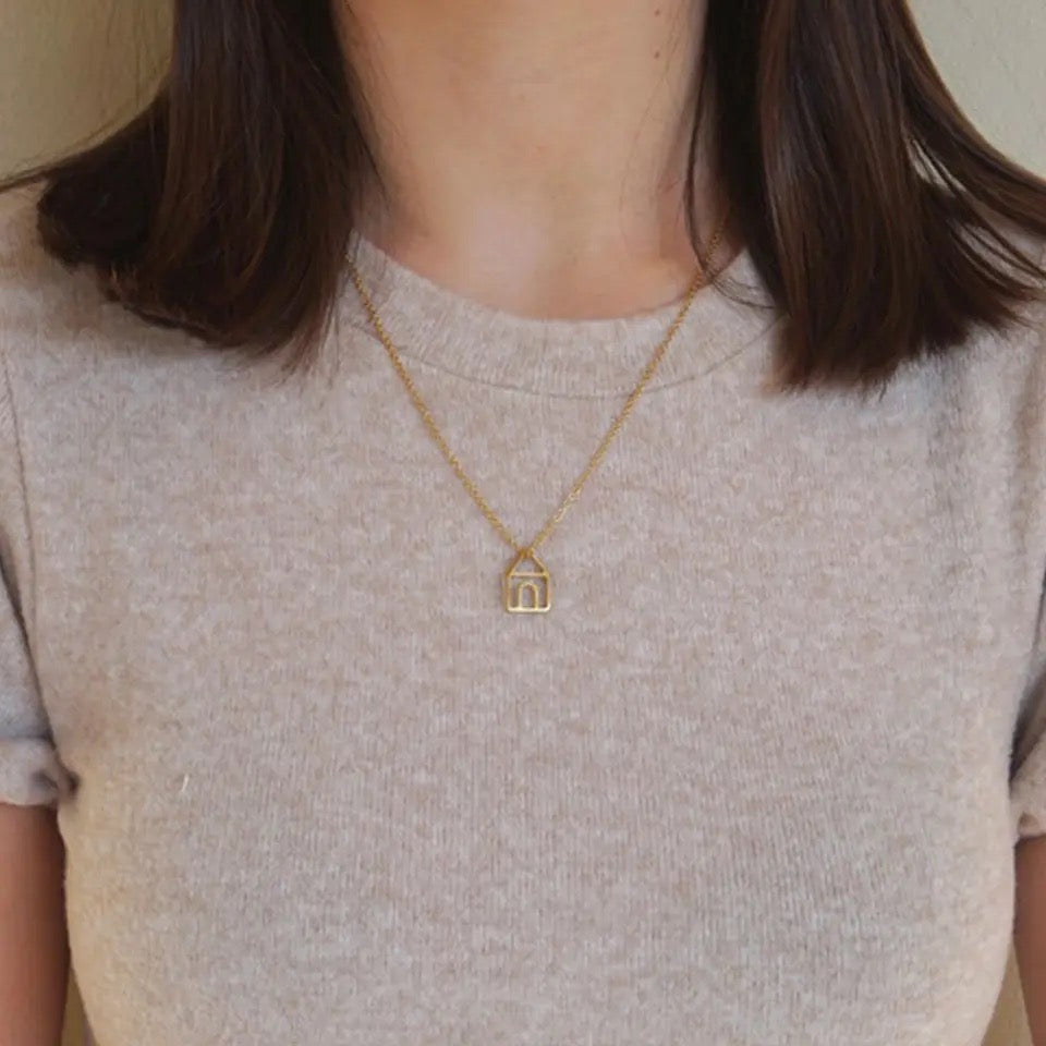 COLLAR CASITA MINIMALISTA LOVE HOME