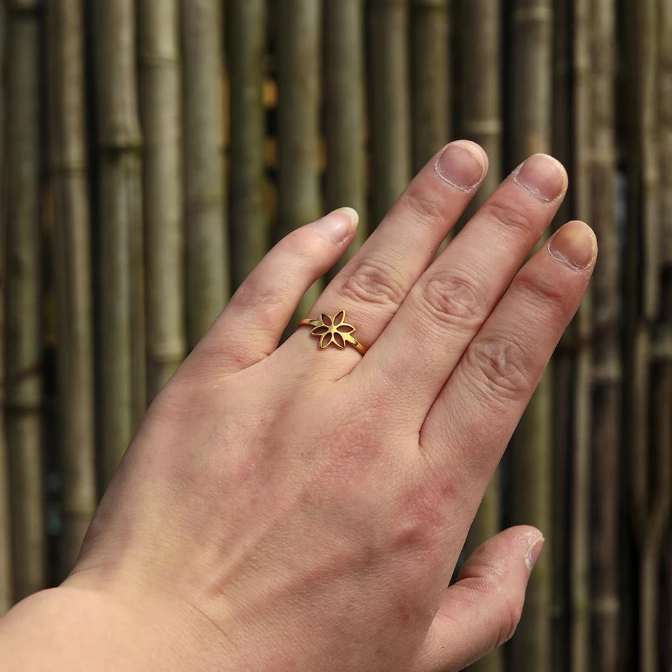 ANILLO FLORAL MINIMALISTA MIDI
