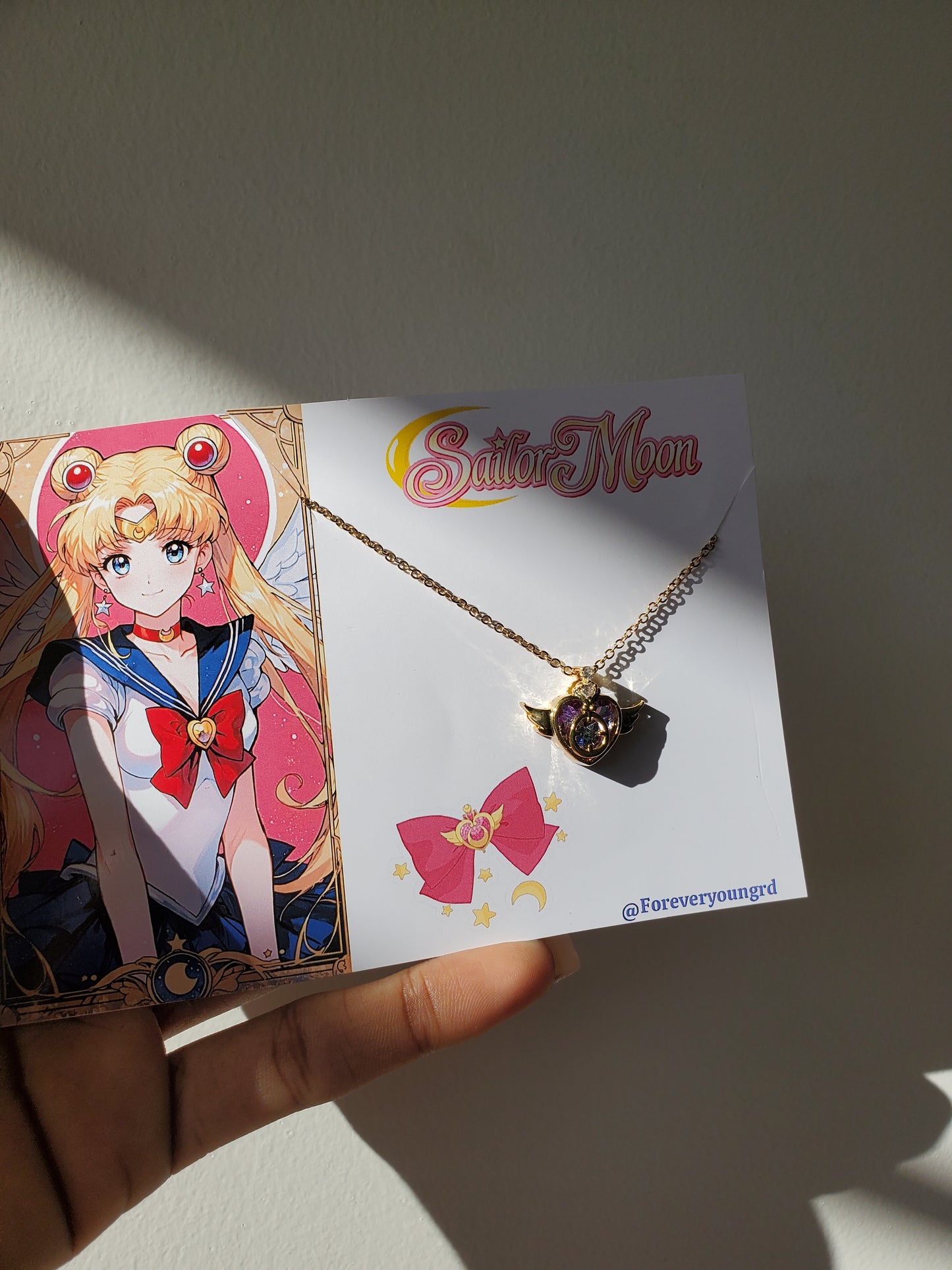 COLLAR SAILOR MOON ELEGANTE CRISTAL  DE CIRCONIA