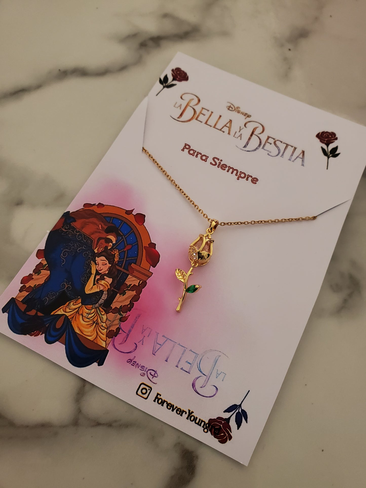COLLAR TULIPÁN TALLO LARGO  ELEGANTE CRISTAL DE CIRCONIA
