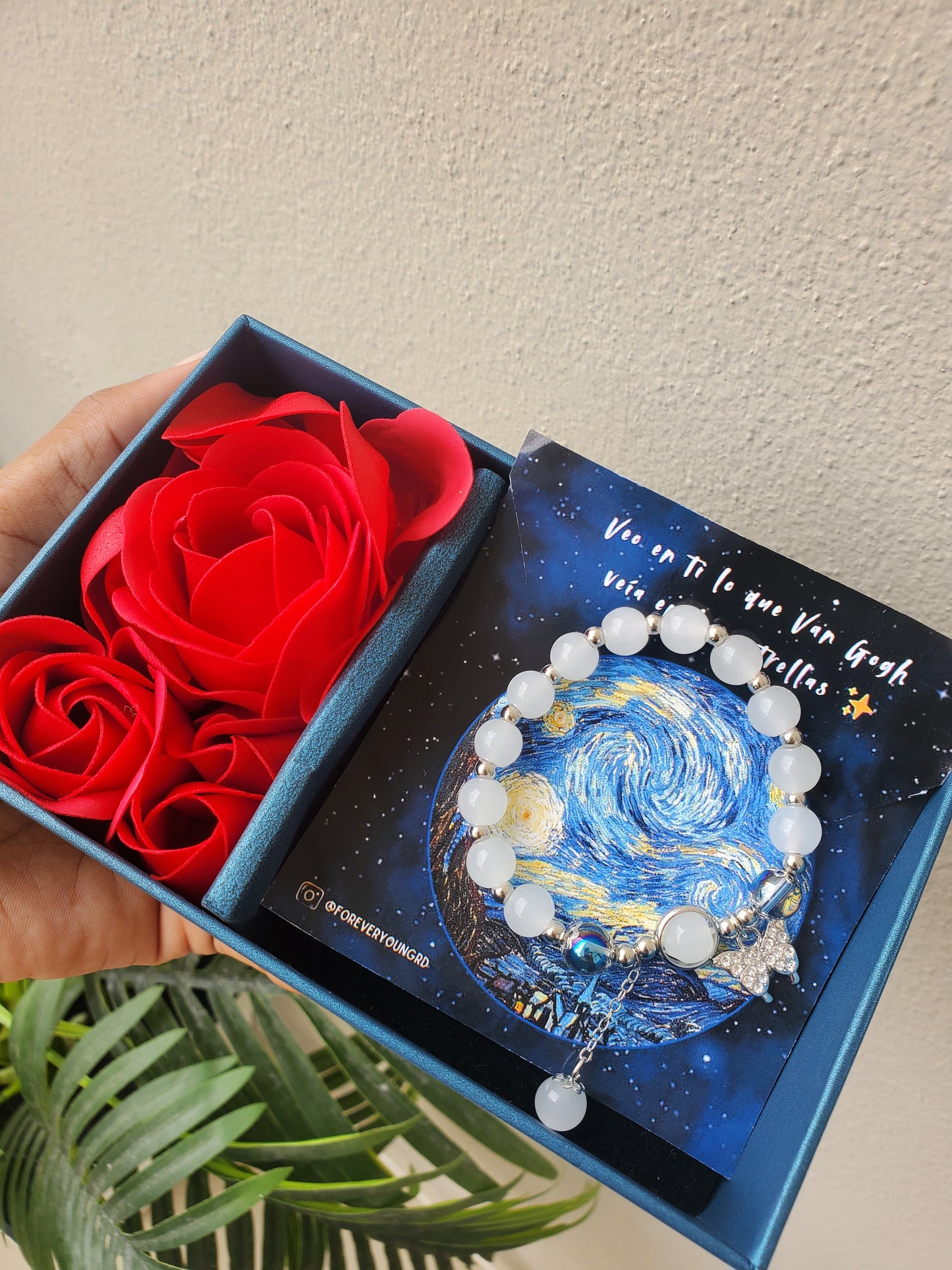 BRAZALETES CRISTAL ÓPALO AZUL MARIPOSA ESTRELLA AESTHETIC