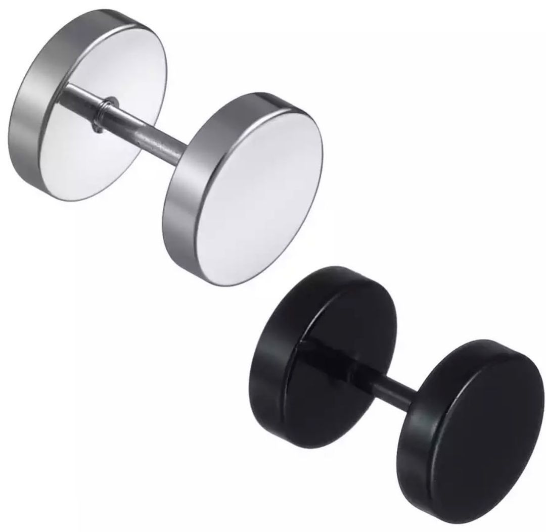 PAR ARETES PUNK ACERO INOXIDABLE