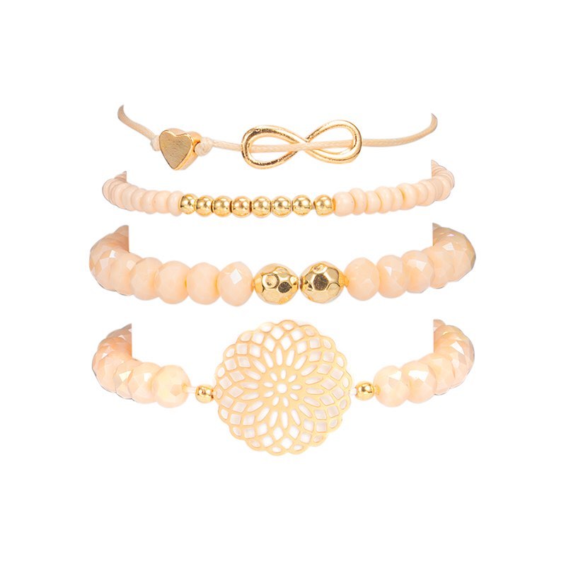 SET DE BRAZALETES MARMOL ROSE GOLD