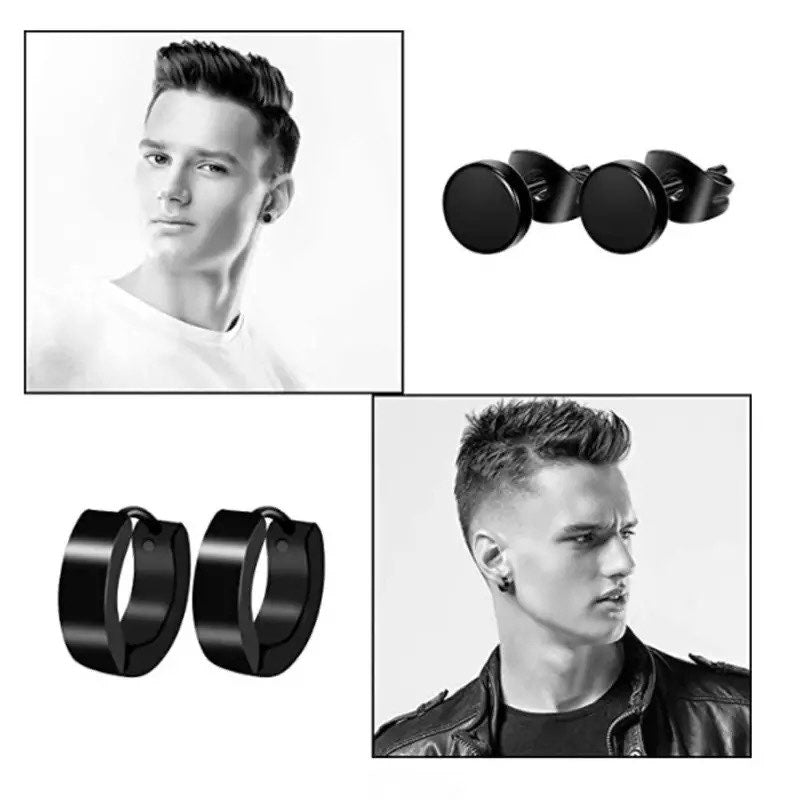PAR ARETES PUNK ACERO INOXIDABLE