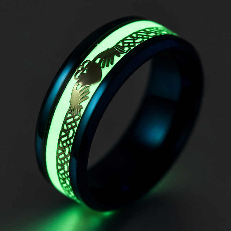 ANILLO LUMINOSOS PLATEADOS DE ACERO INOXIDABLE